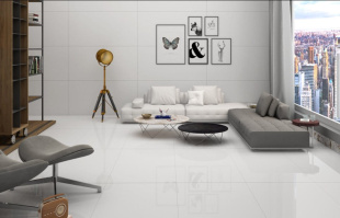 Керамогранит Geotiles Ceramica Basic Bianco арт. ЦБ-00060597 (60х120х0,9) матовый